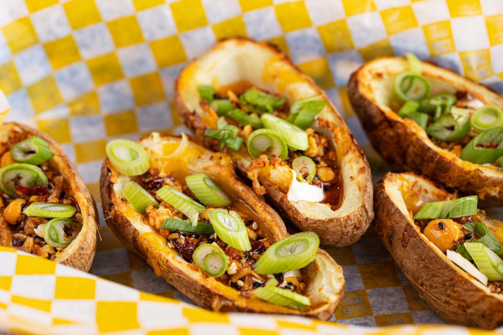 Chicken Scratch potato skins